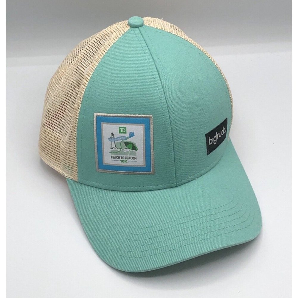 Bigtruck Beach to Beacon Maine Road Race Logo Trucker Snapback Adjustable Hat